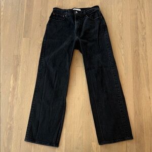 Abercrombie & Fitch 90’s high rise relaxed Jean - black